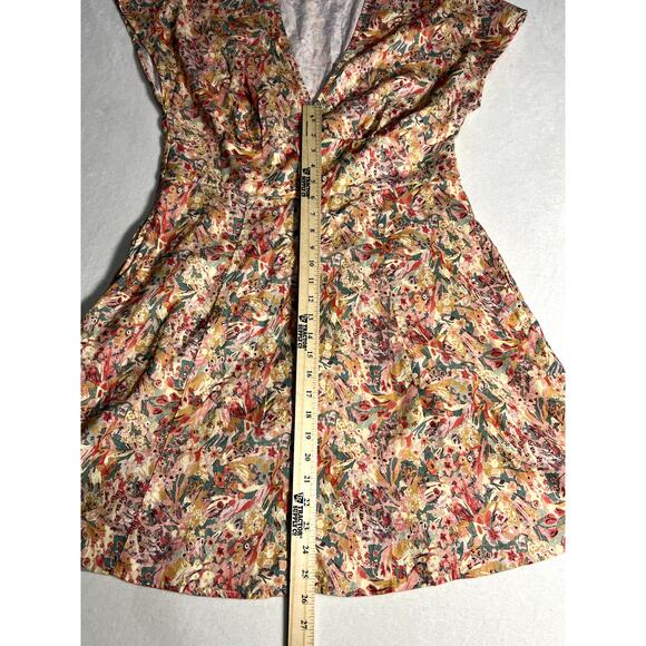 Marine Layer Womens Camila Mini Dress Superbloom Size Large - Picture 6 of 9